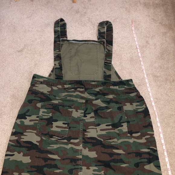 Forever 21 Denim Camo Overall Mini Skirt - Picture 3 of 4